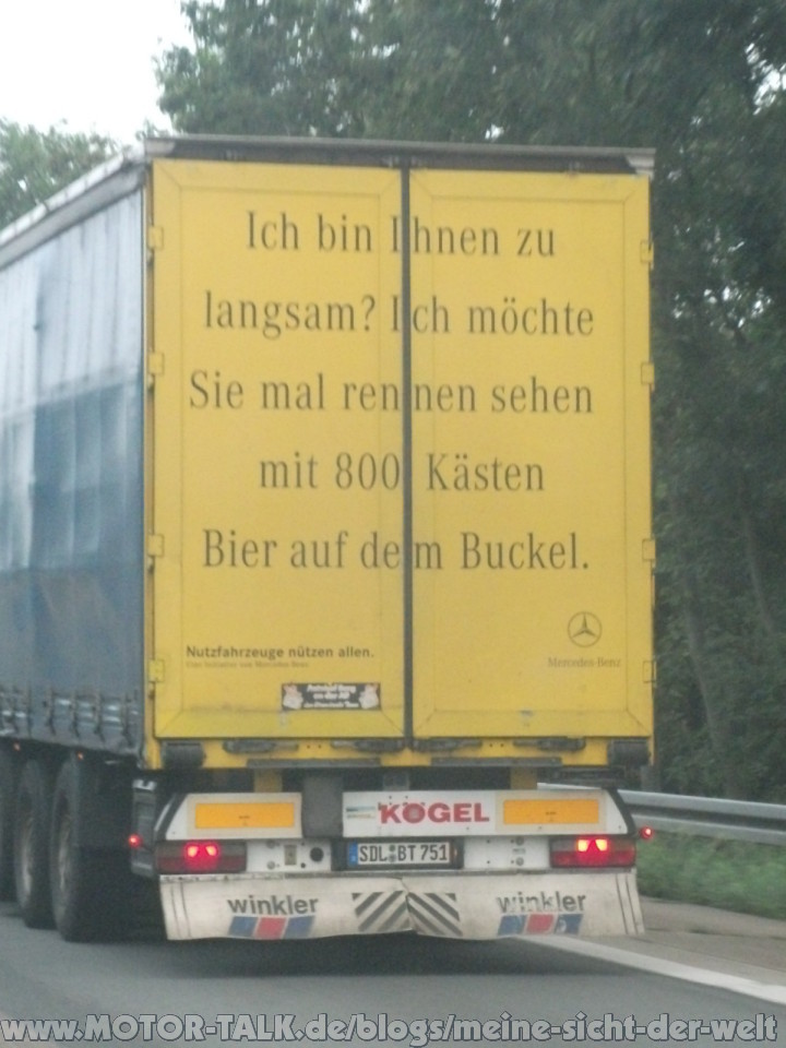 Zeitvertreib bei Autofahrten Meine Sicht der Welt