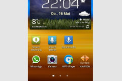 Navigation mit Navigon 4.8.0 für Android auf dem Samsung Galaxy SII im TT
