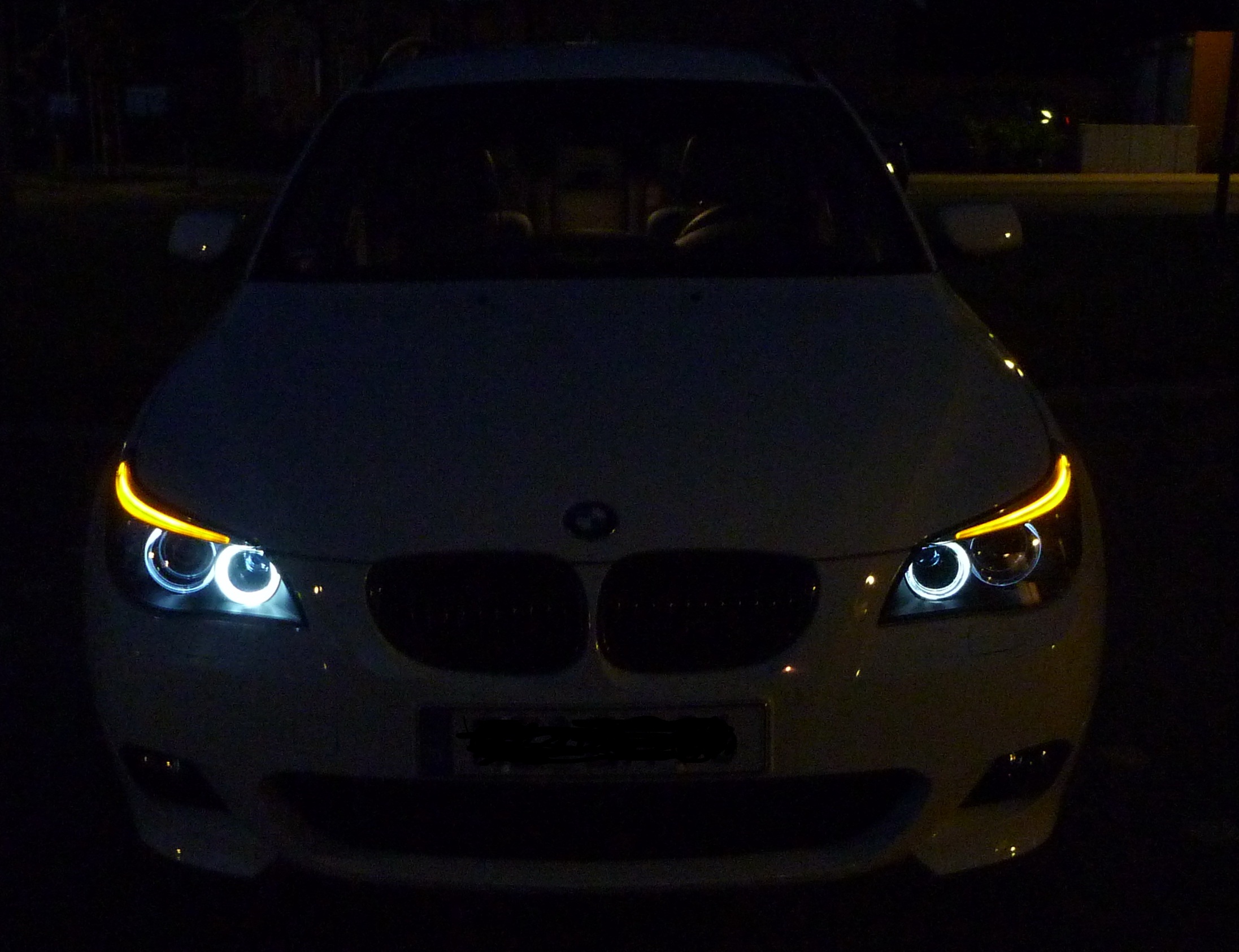 Angel eyes on bmw e60 #6