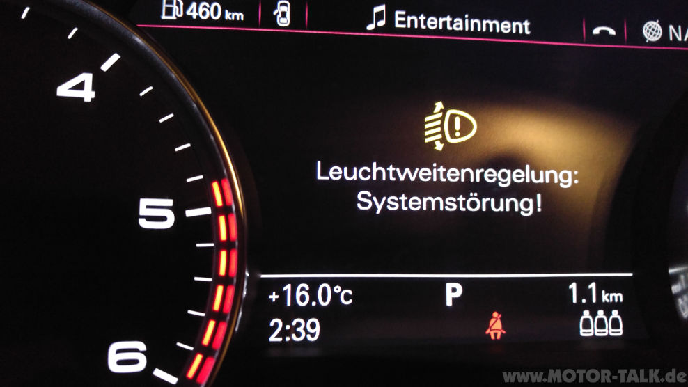 Audi Adaptive Light St Rung Fehler Audi A G