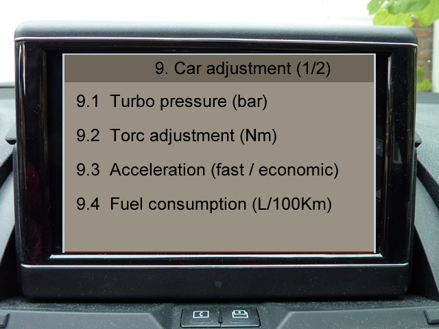 Mercedes w204 comand engineering menu #4