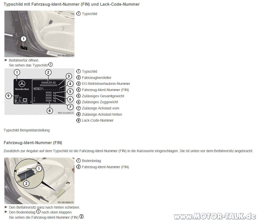 Fahrzeug ident nummer entschlsseln mercedes #7