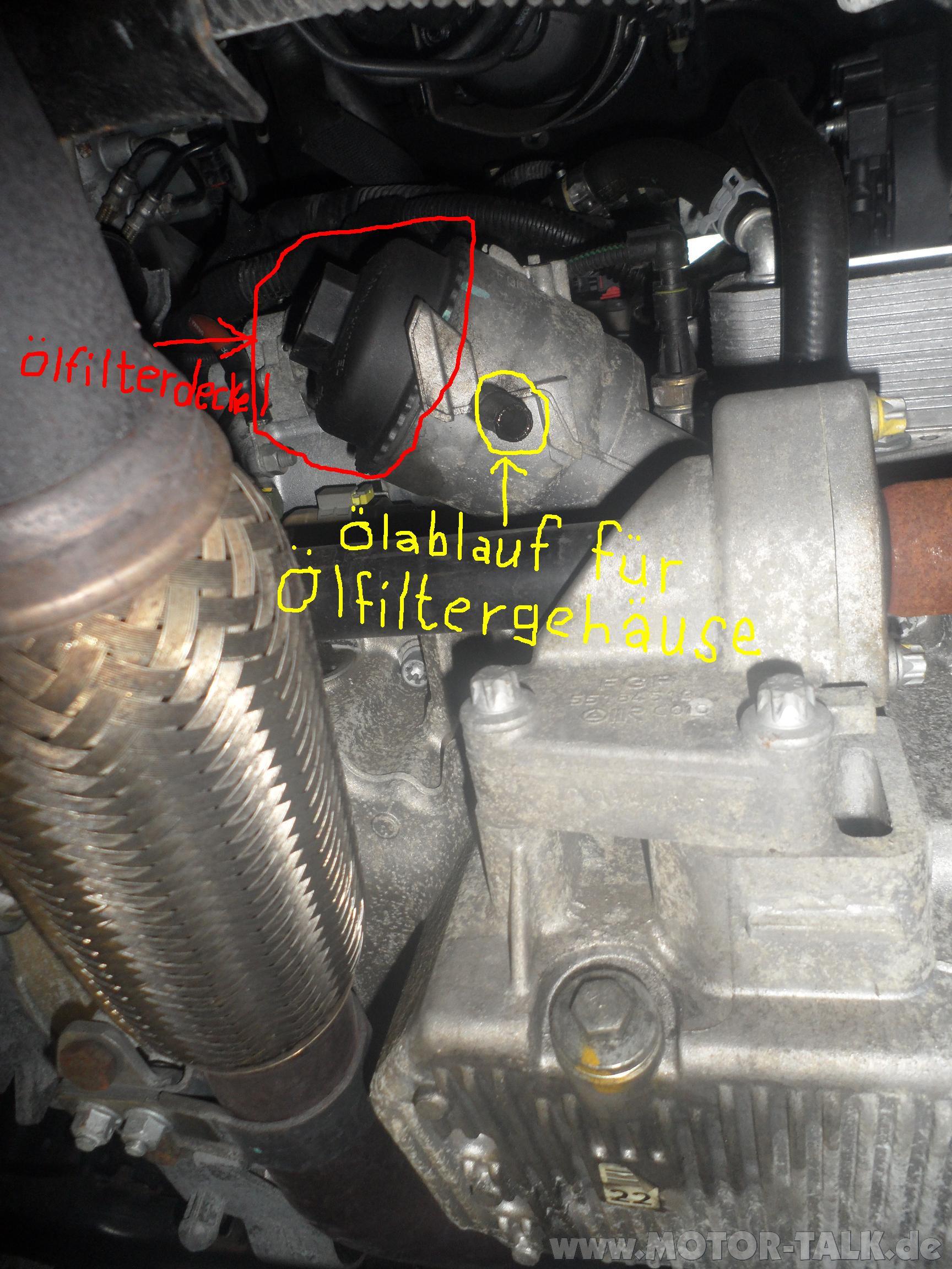 Bild 01 : Wo Ist Der Ölfilter Beim Zafira CDTI 1,7 : Opel Zafira B ...