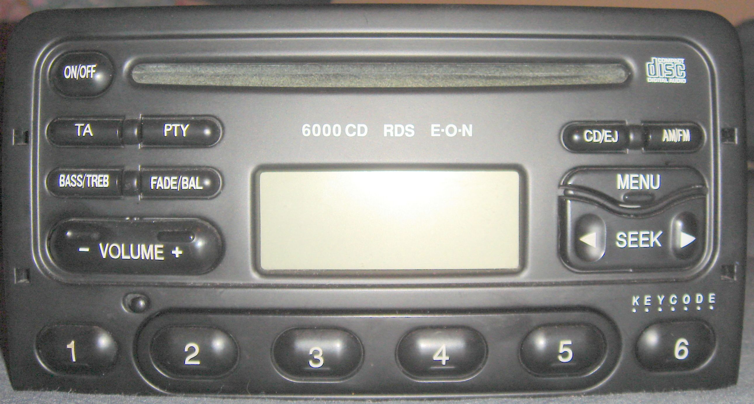 Ford radio 6000 cd bedienungsanleitung #3