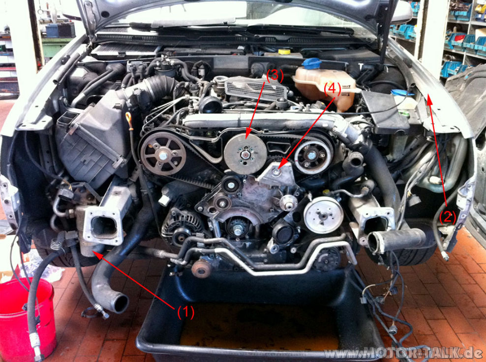 Motor4fragen ZAHNRIEMEN wechsel Audi A6 4b 2,5 tdi Audi A6 4B 205147844