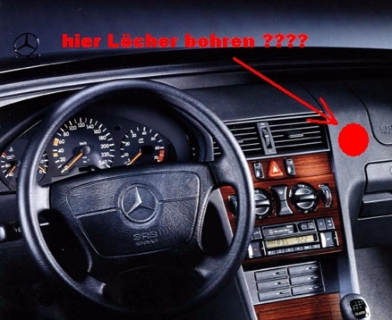 {Armaturenbrett mercedes
92} W202-locher : Bohrlöcher in Armaturenbrett : Mercedes C-Klasse ... | {Armaturenbrett mercedes
92}