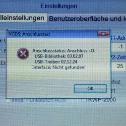 Vcds interface nicht gefunden