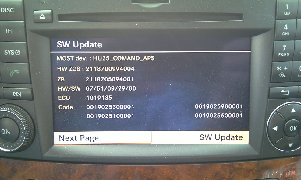 comand aps ntg2 firmware update