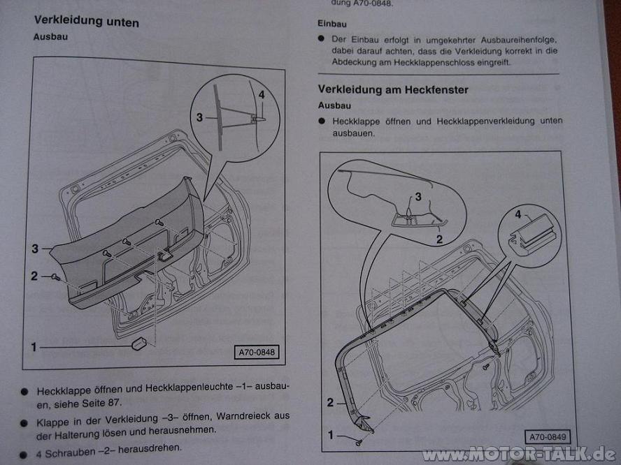 Heckklappenverkleidung-unten-ausbauen-13024 : Heckwischer SICHERUNG? : Audi A4 B6 & B7 : #203679065