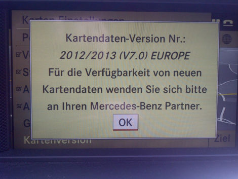 Mercedes comand online update 2012 #1