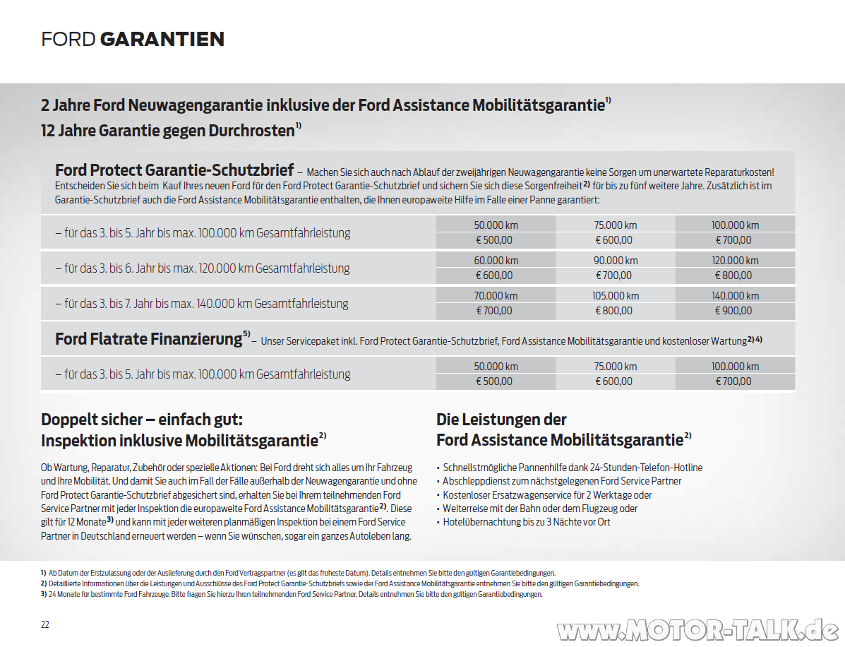 Ford-garantien : Garantie-Schutzbrief neuerdings bis zu 7 Jahre und 140.000 km : Ford Focus Mk3 ...