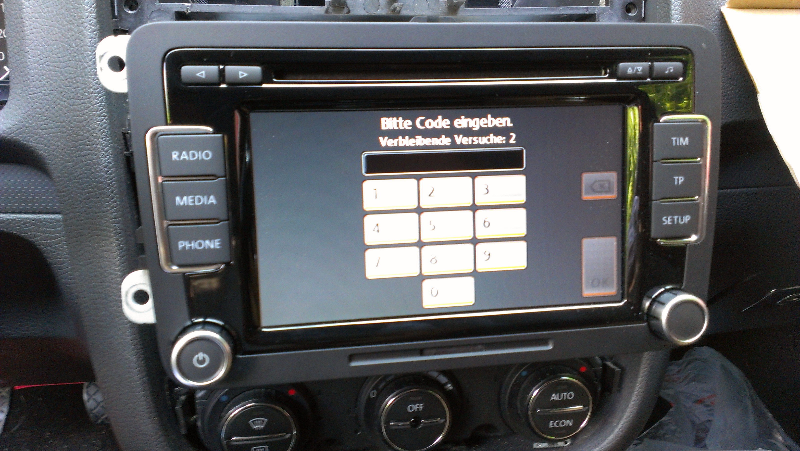 Original VW RCD 510 Touchscreen mit 6fach Wechsler Biete