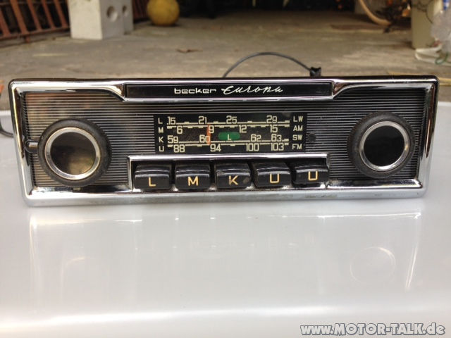 Becker Europa Nadelstreifen Original Radio Autoradio ...