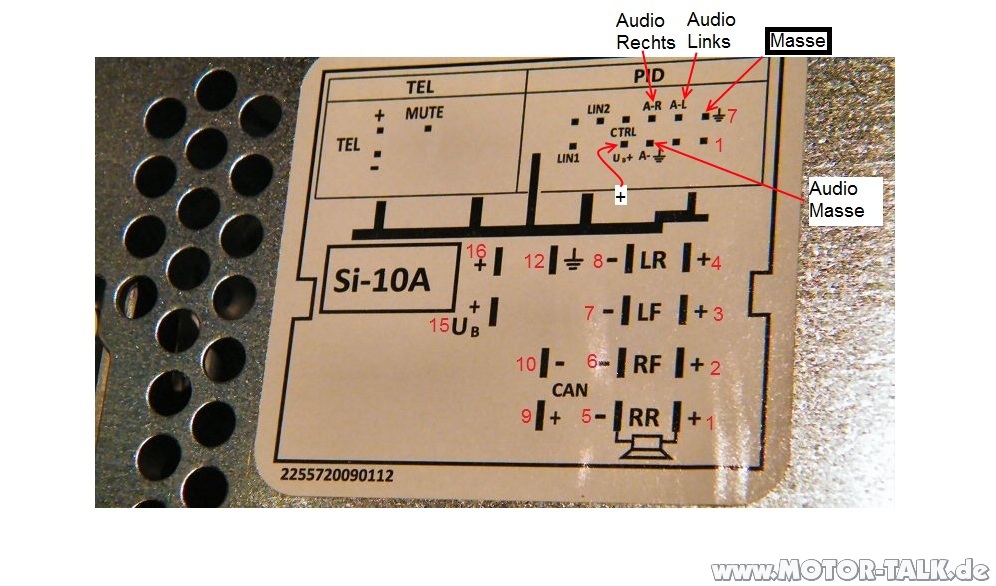 11 Radio wechseln beim VW UP, Radioblende VW up