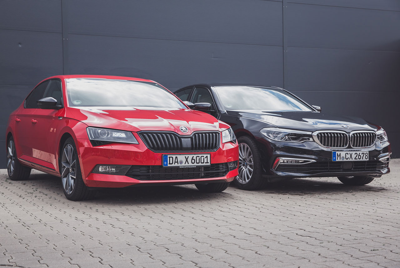 Test: BMW 520d (G30) und Skoda Superb (3V) im Vergleich