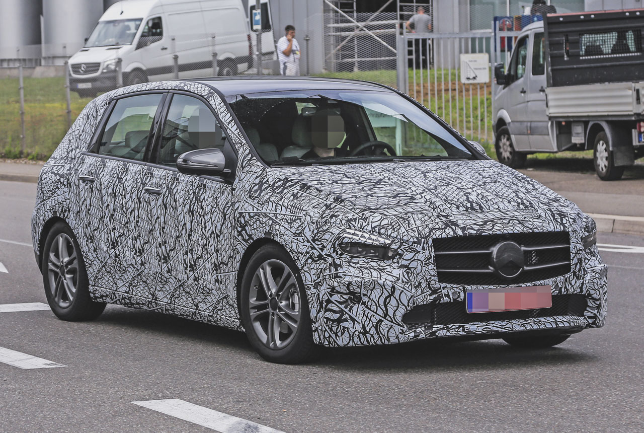 Mercedes B-Klasse W 247 (2019): Erlkönig, Motoren, MBUX Mercedes B-Klasse W 247 (2019): Erlkönig, Motoren, MBUX
