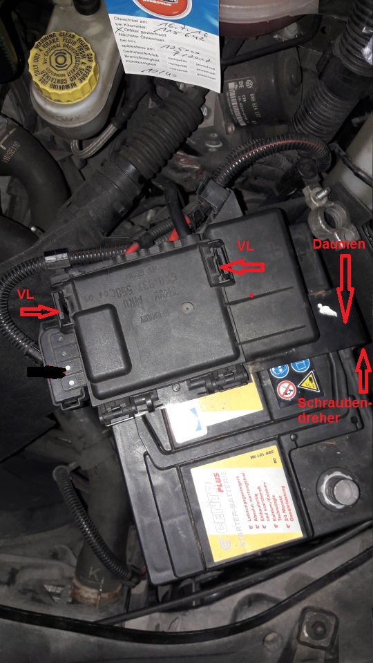 Batterieabdeckung-6n : Batterie-Wechsel Polo 6N : VW Polo 3 : #208908318