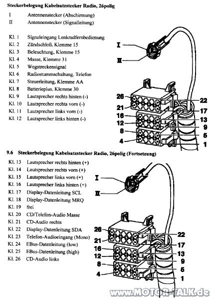 Steckerbelegung-opel-radio : Omega B / Problem mit dem ... opel senator wiring diagram 