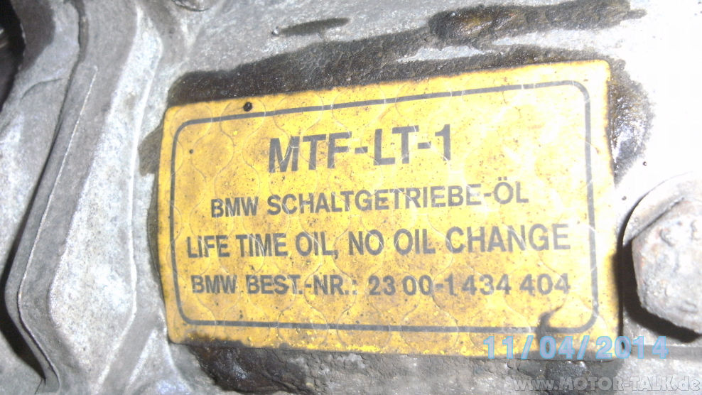 BMW Spezifikation MTF-LT-1 : Welches Getriebeöl : VW Motoren : #206835156