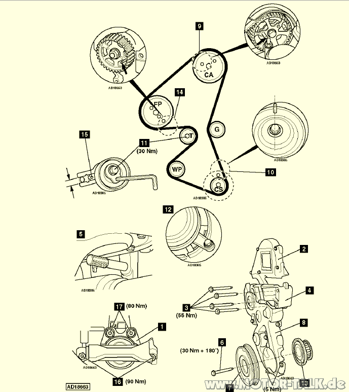 Unbenannt : Hilfe zum Zahnriemenwechsel 1.6TDCI : Ford ...