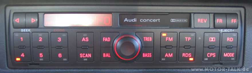 Concert1plus Audi A4 B5, Delta CC gegen Chorus Radio