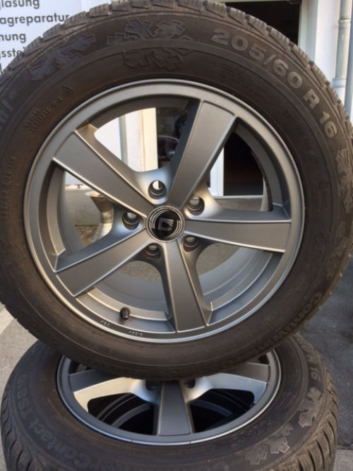 4x Winterkompletträder Diewe Wheels Trina platin matt 7X16 ... 4x Winterkompletträder Diewe Wheels Trina platin matt 7X16 ...
