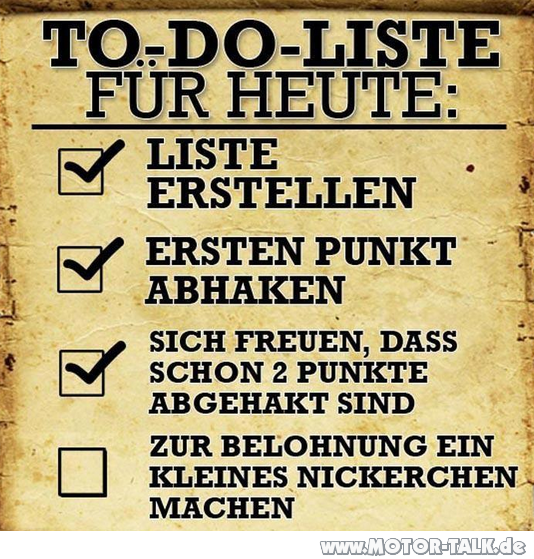 Fast schon alles erledigt Vielleicht so Ein Witzefred um die Biker