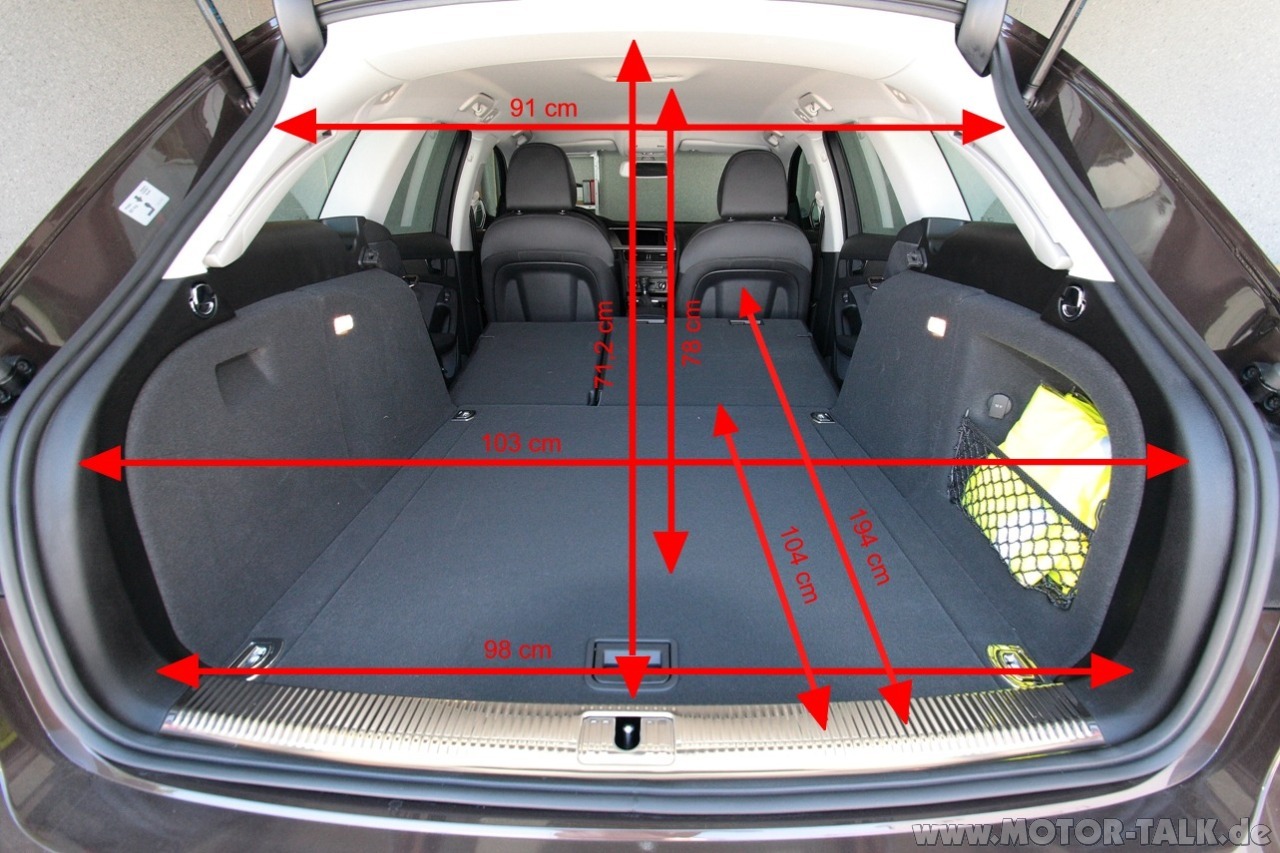 Объем багажника ауди q3