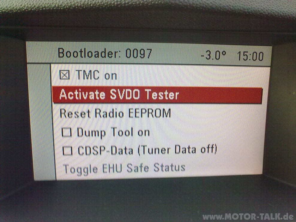 Testmode bc opel