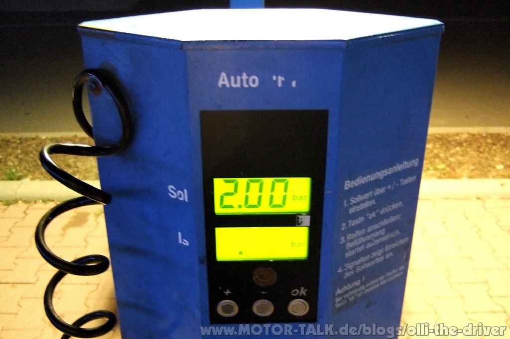 Tankstelle Luftdruck
