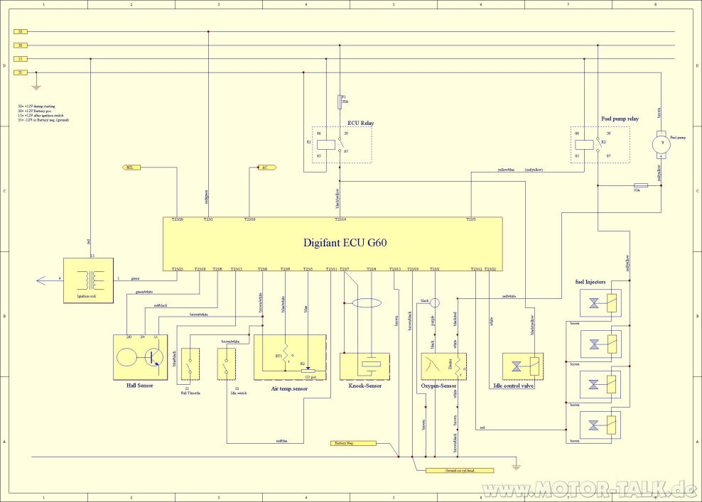 G60ecu2 : Schaltplan Golf 2 G60 : VW Golf 1 & 2 : #202911806